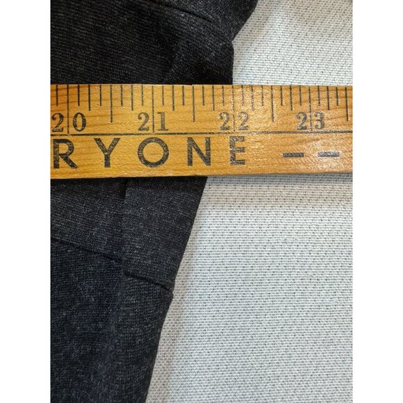 Lands End Womens Sweater Dress Size 14 Charcoal Gray 3/4 Sleeves Button Detail - Picture 5 of 10